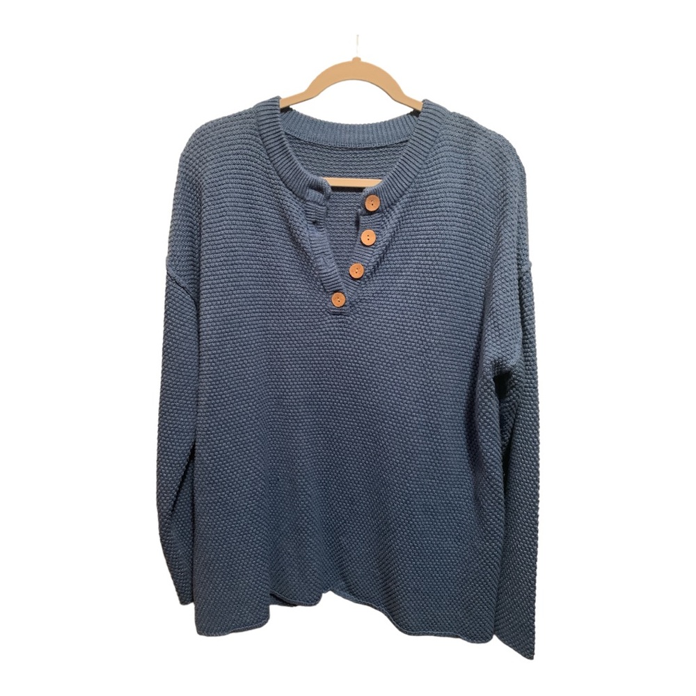 Sky Blue BLENCOT oversized sweater